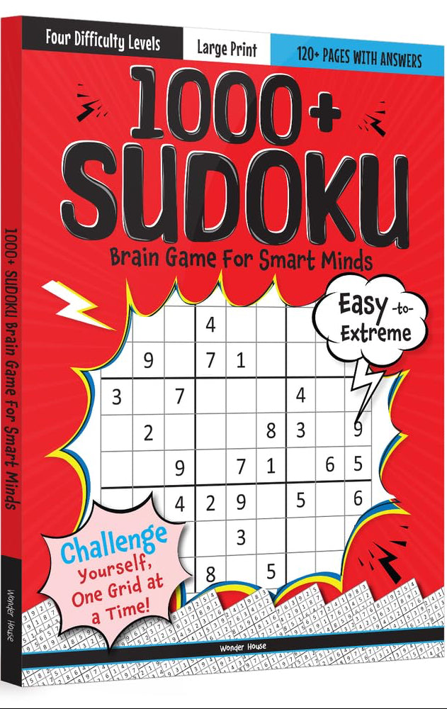 1000 + Sudoku Brain Games for Smart Minds cover image