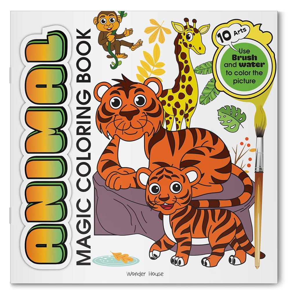 Animal Magic Coloring Book Wonder House Books