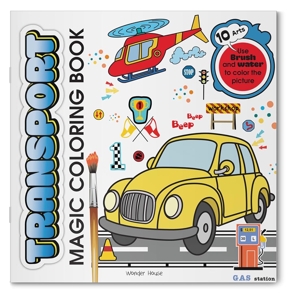 Transport Magic Coloring Book Wonder House Books