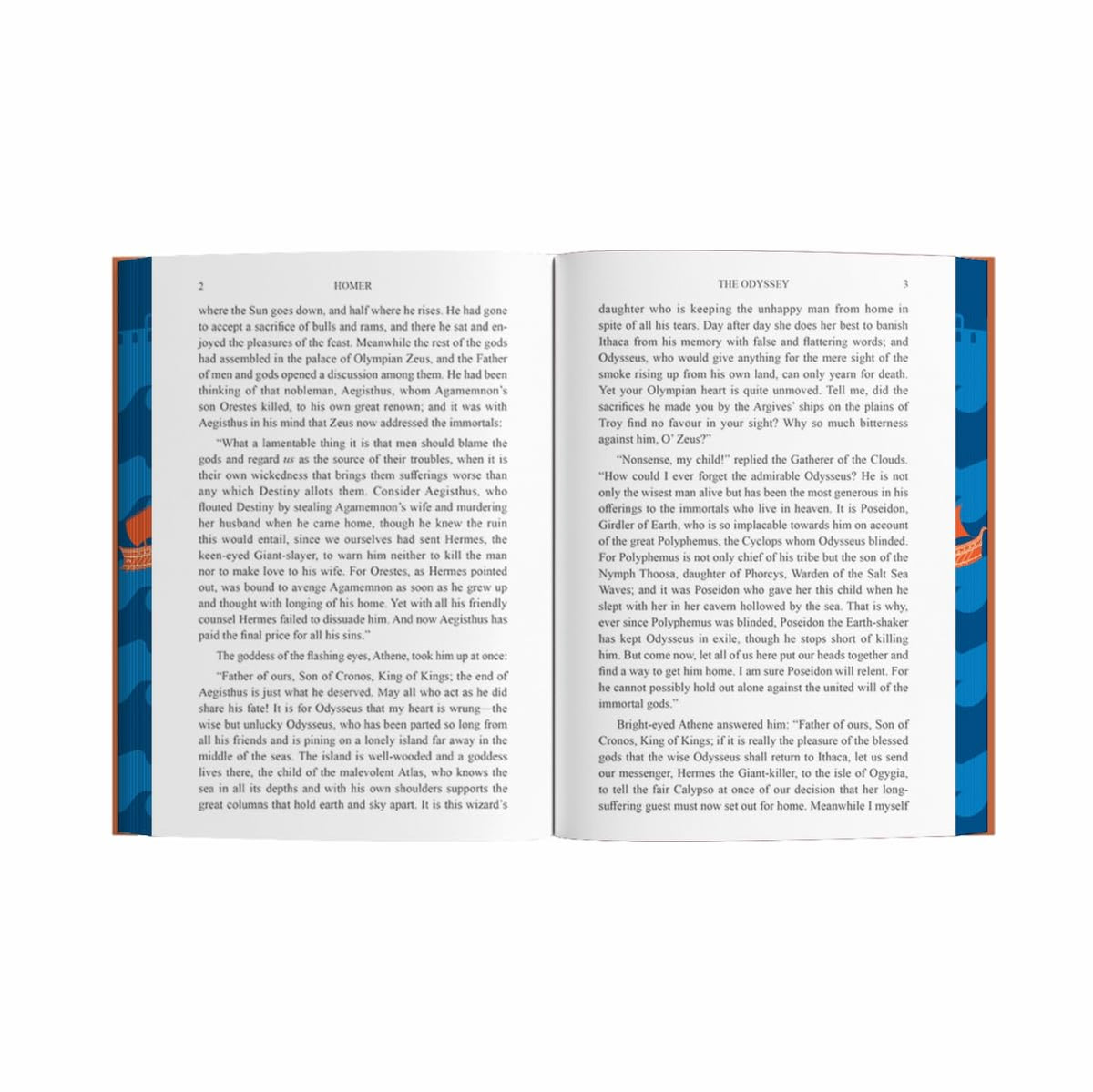 The Odyssey by Homer, interior page