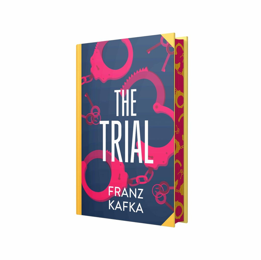 The Trial by Franz Kafka, the cover at an angle