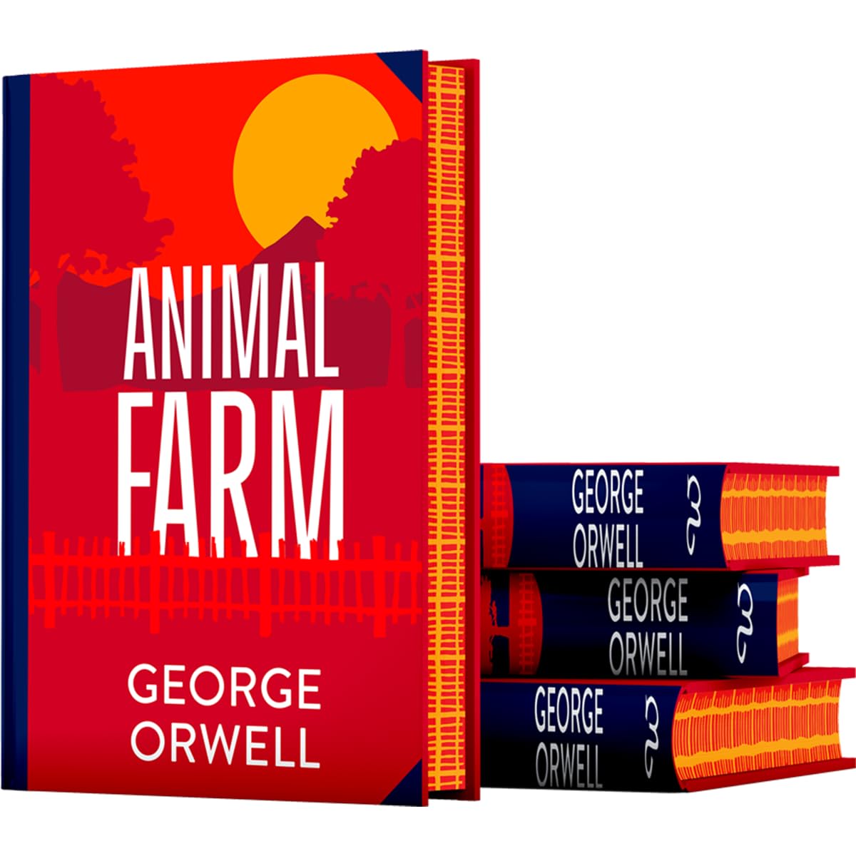 Animal Farm by George Orwell, the cover at an angle, picture 3