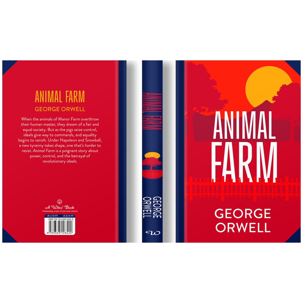 Animal Farm by George Orwell, front and back