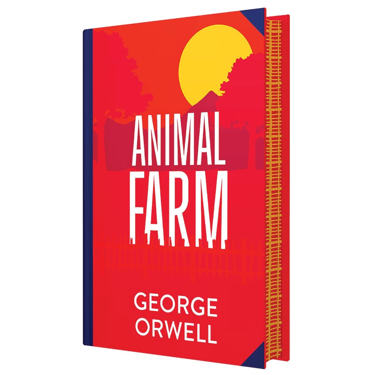 Animal Farm by George Orwell, the cover at an angle