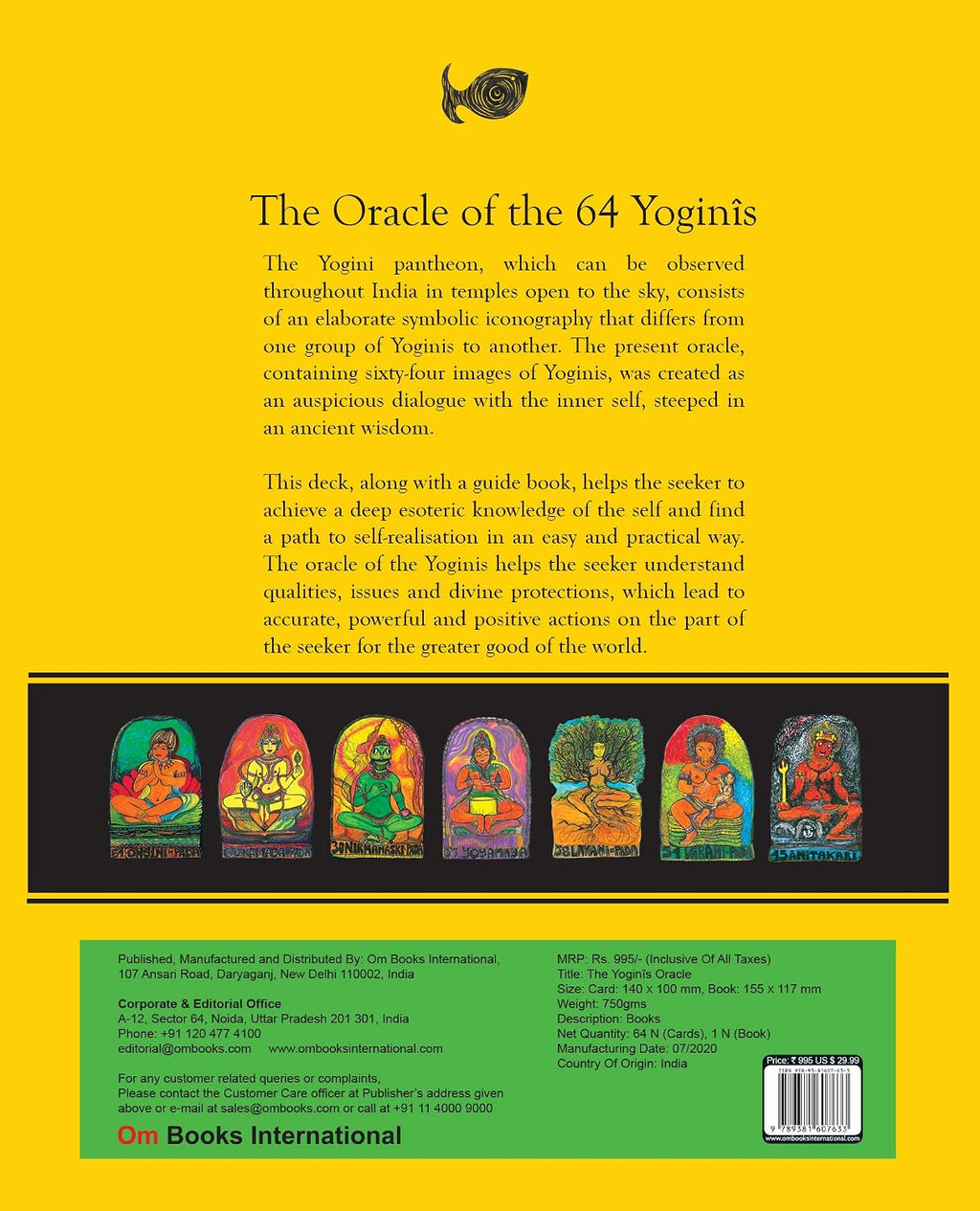 The Yoginis Oracle by Stella Dupuis, back cover
