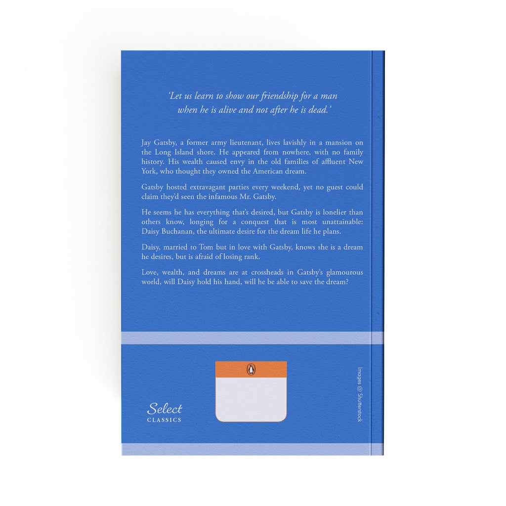 The Great Gatsby by Scott F. Fitzgerald, back cover