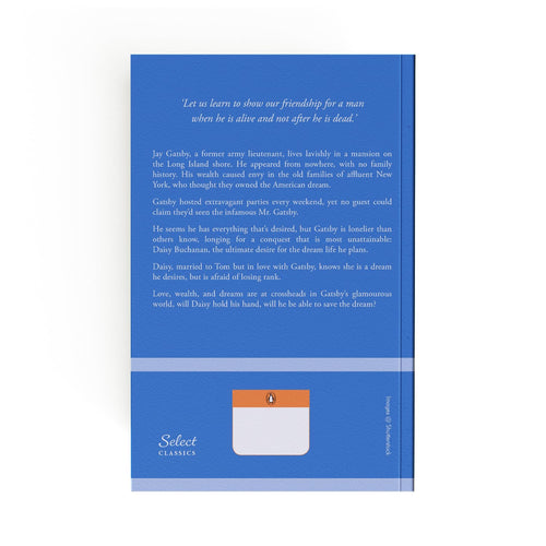 The Great Gatsby by Scott F. Fitzgerald, back cover