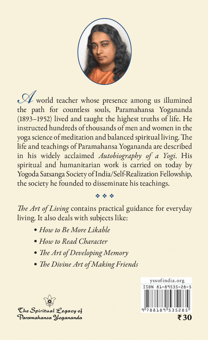 The Art of Living Yogoda Satsanga Society Of India