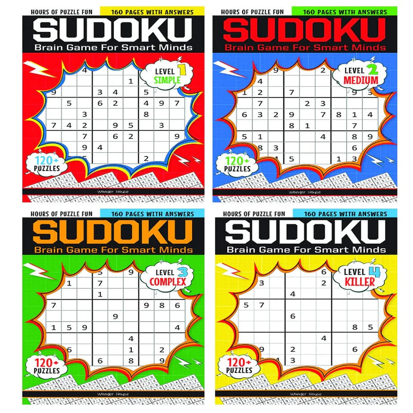 Sudoku-Brain Games For Smart Minds Wonder House Books