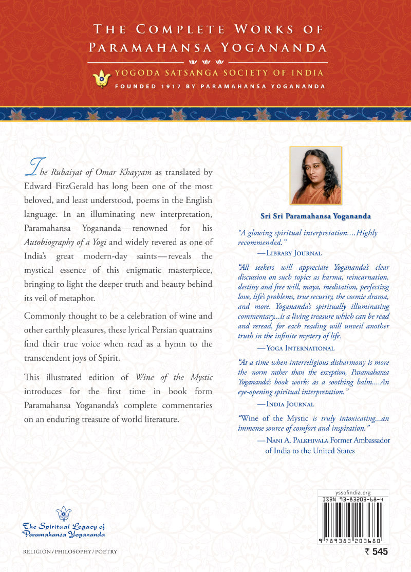 Wine of the Mystic Yogoda Satsanga Society Of India