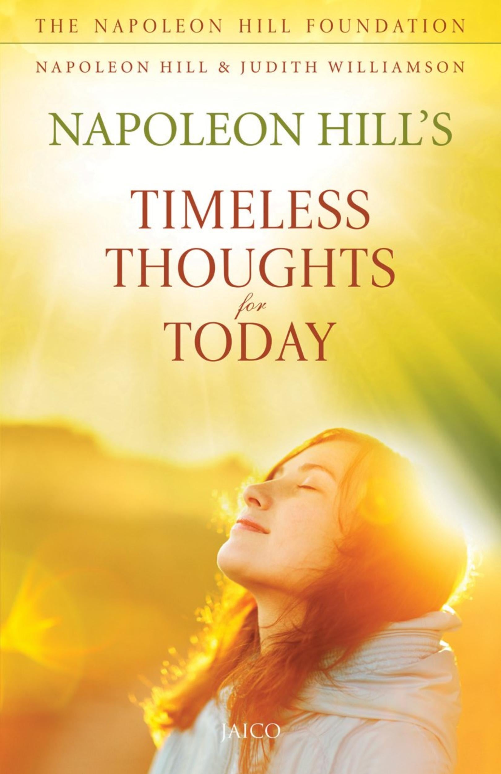 Timeless Thoughts for Today by Napoleon Hill, Judith Williamson - 9788179928905 - Book Cover