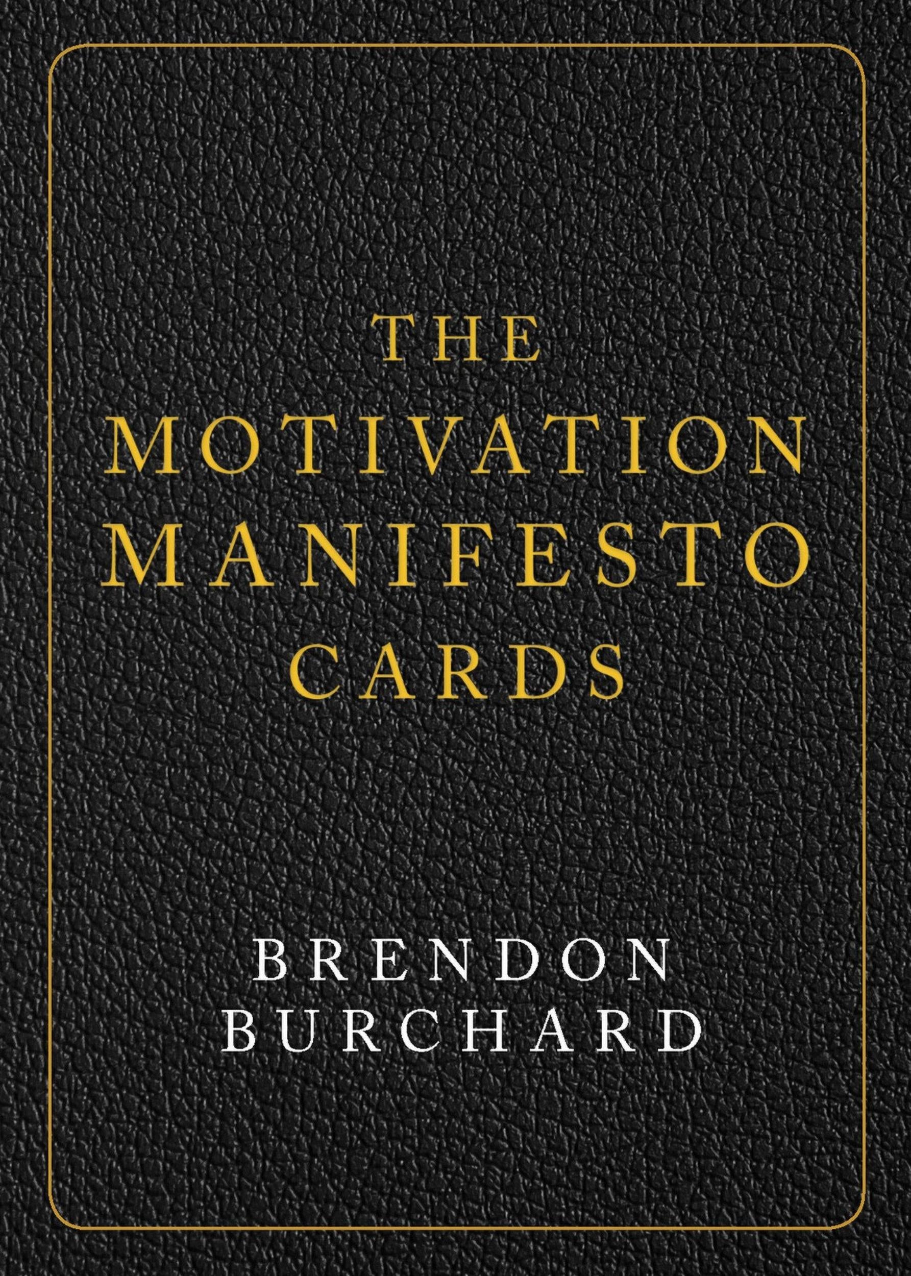 The Motivation Manifesto Cards by Brendon Burchard - 9781401957940 - Book Cover