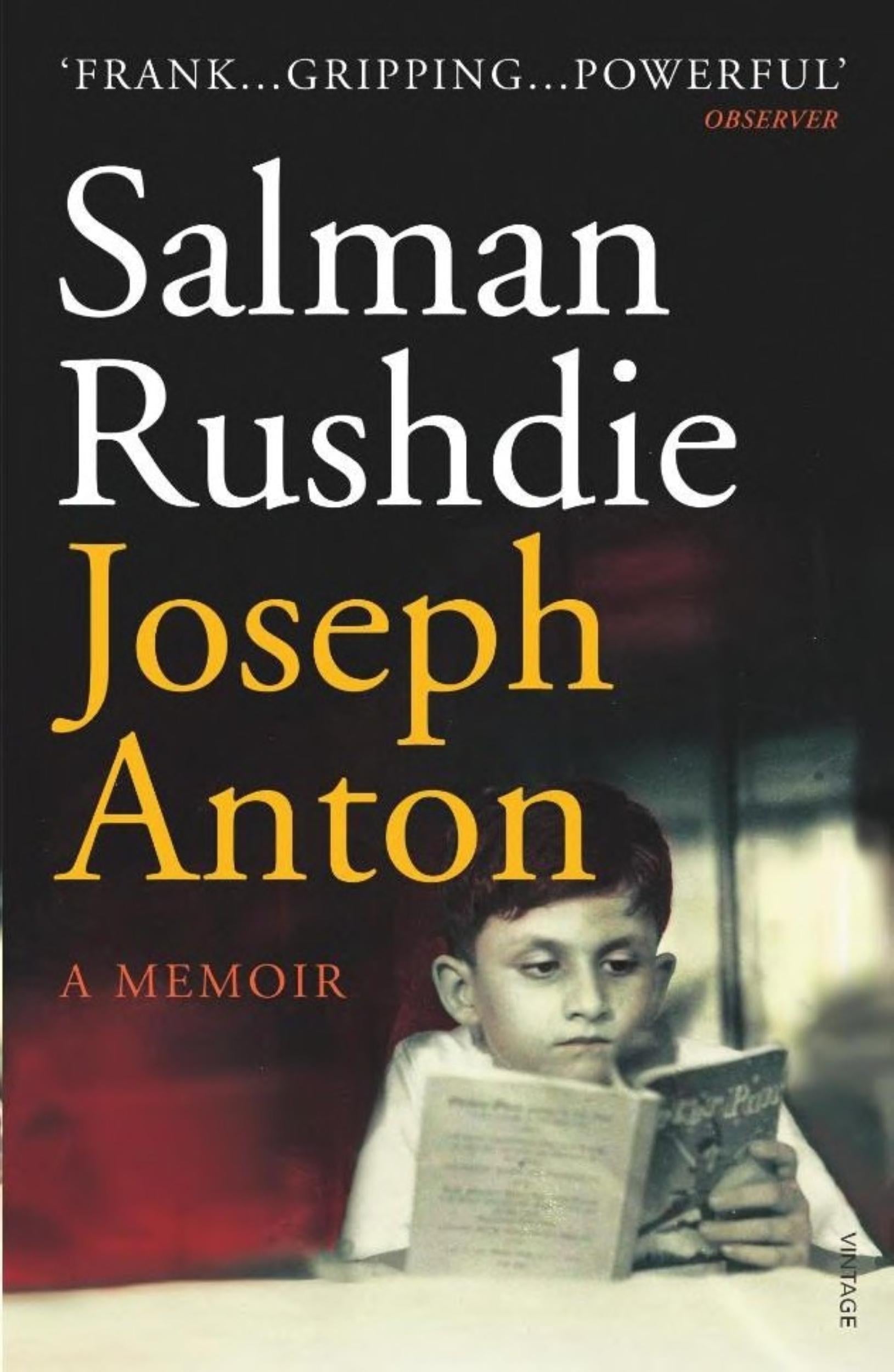 Joseph Anton by Salman Rushdie - 9780099563440 - Book Cover