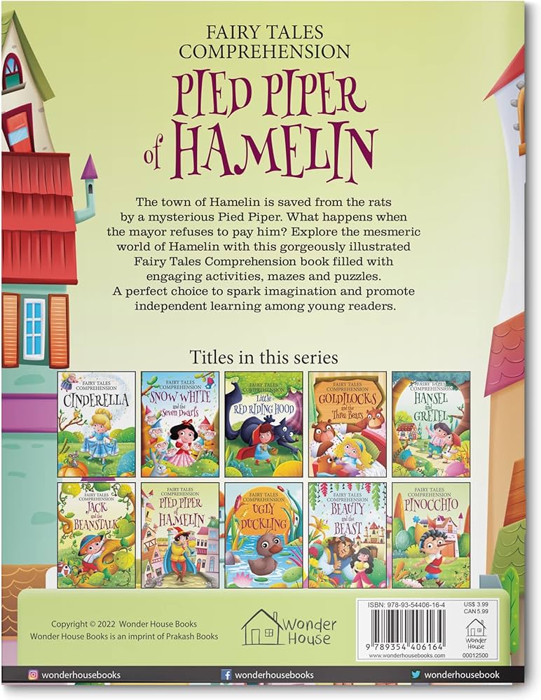 Fairy Tales Comprehension: Pied Piper of Hamelin BIBLIONEPAL