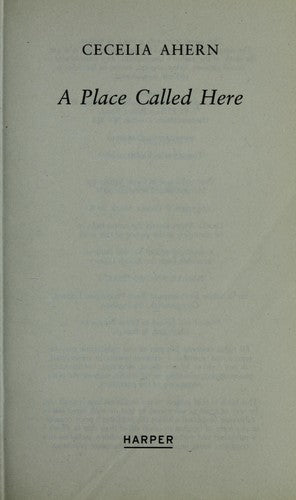 A place called here - 9780007300808 - Book Cover