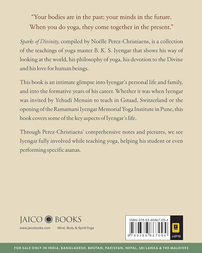 Sparks of Divinity - Teachings of B. K. S. Iyengar BIBLIONEPAL