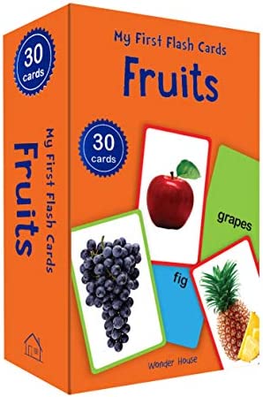 My First Flash Cards Fruits: 30 Early Learning Flash Cards For Kids Cards BIBLIONEPAL