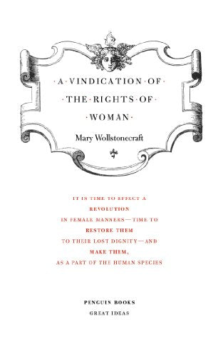 A Vindication of the Rights of Woman BIBLIONEPAL