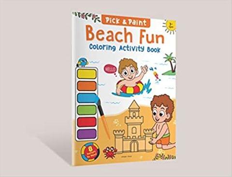 Pick and Paint Coloring Activity Book For Kids: Beach fun BIBLIONEPAL
