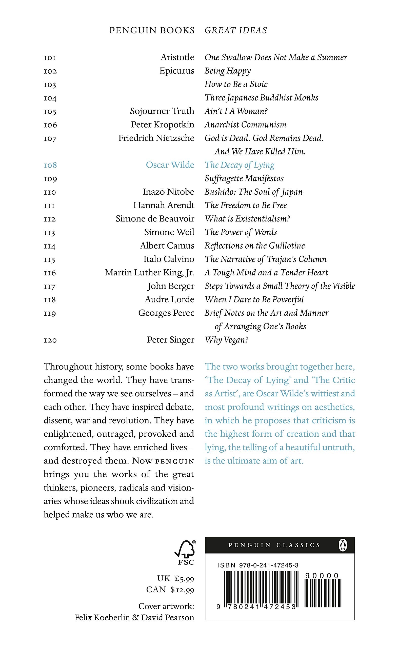 The Decay of Lying BIBLIONEPAL