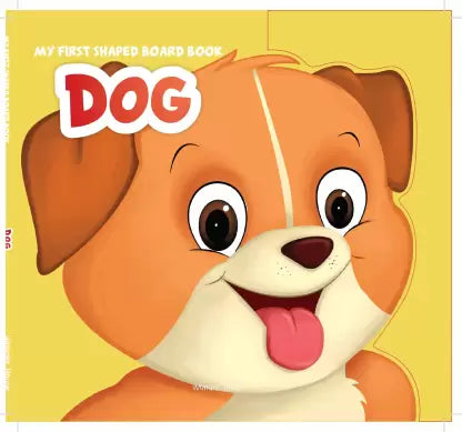 My First Shaped Board Book - Dog, Die-Cut Animals, Picture Book for Children BIBLIONEPAL
