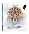 Majestic Animals: Colouring Books for Adults with Tear Out Sheets BIBLIONEPAL