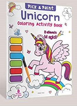Pick and Paint Coloring Activity Book For Kids: Unicorn BIBLIONEPAL