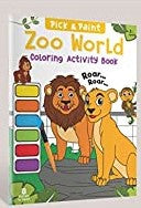 Pick and Paint Coloring Activity Book For Kids: Zoo World BIBLIONEPAL